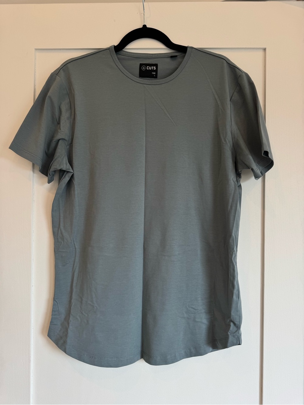 Cuts Clothing Short-Sleeve Crewneck T-Shirt in Slate